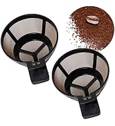 Reusable Single Serve Brew Coffee Basket Scoop,Gold Coffee Filters Replacement Compatible with Ha...