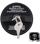 KoiLuvGo Locking Gas Cap Fuel Tank with 2 Key, ABS Anti-Theft Fuel Tank Lock Cover, Replace #1050...