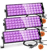 120W LED Black Light Bar, 10FT Cord & Switch, Aluminum Shell, YIAYETOG IP66 Waterproof Black Ligh...