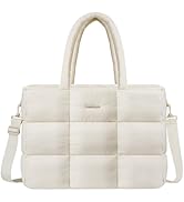 MOSISO Tote Bag for Women, 15.6 inch Lightweight Puffy Tote Bag with Laptop Compartment, 15-16 in...