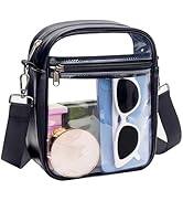 Paxiland Clear Bag for Stadium Events, Clear Purse with Vegan Leather, Transparent Handbag for Sp...