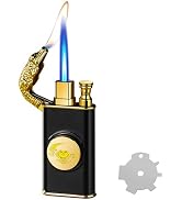 Torch Lighter, Magic Dual Flame Dragon Lighters with Adjusting Flame Tool, Creative Windproof Coo...