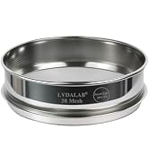 LVDALAB All 304 Stainless Steel 20 Mesh Test Sieve (0.9mmAperture), 8 Inch/20cm Diameter, Lab Sif...