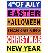Tag-A-Room Holiday Color Coded Label Multi Pack (Multi Holiday)