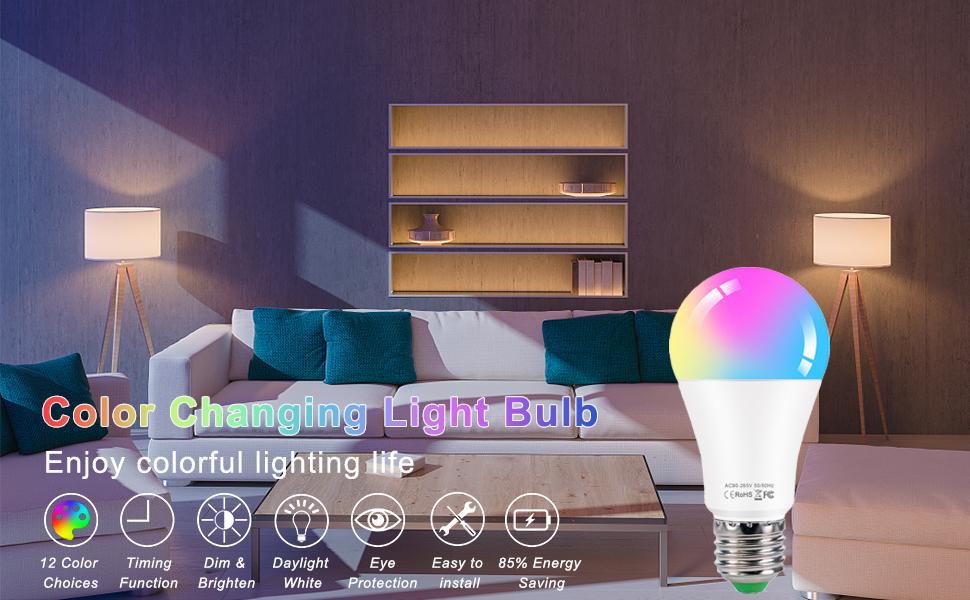 color changing light bulb