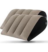 JCDOBEST Portable Inflatable Wedge Pillow 2 Pack, Body Positioner for Sleep Support, Adjustable T...