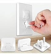 Outlet Covers (45 Pack) with Hidden Pull Handle Baby Proofing Plug Covers 3-Prong Child Safety So...