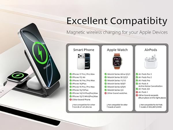 foldable wireless charging station