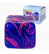 GSOOUOLD 7cm Squishy Ice Cube Fidget Toy, Sugar Ball Stress Cube for Kids Adults, Soft Squishies ...