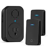 AIDA Wireless Doorbell, Self-powered Doorbell with Extra Socket, No Battery Required Push Button,...
