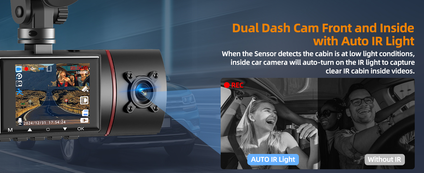 dash cam front and interior