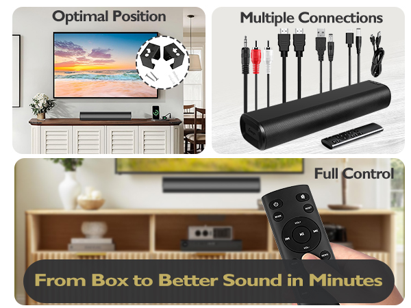 compact soundbar, bluetooth soundbar,