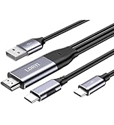 Loryi HDMI to Type-C Cable, 4K@60Hz, 8.2ft, USB-C Powered, HDMI to USB Type-C, for Xreal Nreal Ai...