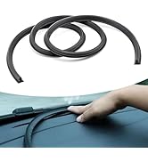 Polcatay Windshield Seals, Dust-Proof and Noise Reduction Rubber Strip, 6.5 Ft U-Shaped Close Fit...