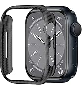 iiteeology Compatible with Apple Watch Case 45mm, Genuine Slim Aramid Carbon Fiber Case for iWatc...