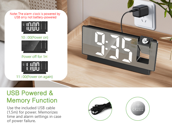 Projection Alarm Clock