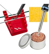 ZYRELYNX Upgraded Silicone Soldering Station with Solder Tip Cleaner, Soldering Helping Hands, So...