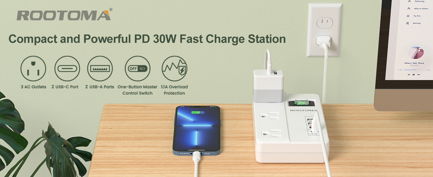 2 prong power strip