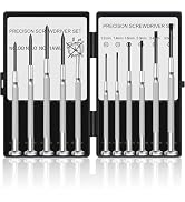 11Pcs Small Screwdriver Set, Mini Screwdriver Set, Eyeglass Repair Screwdriver with 11 Different ...