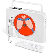 Bluetooth CD Player Portable with Speakers, Wall CD Player for Home Support Bluetooth/FM Radio/US...