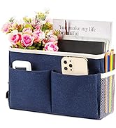 Retyion Bedside Caddy Bedside Storage Organizer Hanging Bunk Bed Dorm Room with Side Pockets for ...