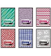 KAISA Spiral Notebooks Wide Ruled, 10.5x8 Wirebound 1 Subject Spiral Journal Notebook, 70 Sheet S...