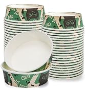 SOUJOY 40 Pcs Disposable Cat Food Bowls, 16 oz Paper Travel Pet Feeding Bowls, Cute Print Design ...