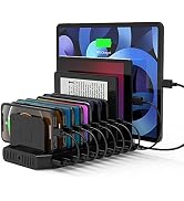 USB PD Charging Station, Unitek 120W 10-Port Type-C Charging Station with 2 Power Delivery for Mu...