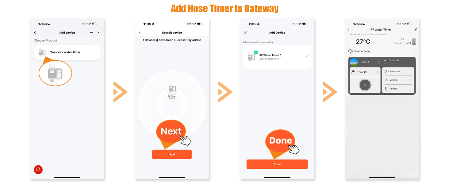 1 zone sprinkler timer Add Hose Timer to Gateway