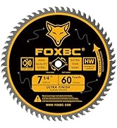 FOXBC 7-1/4" Circular Saw Blade Ultra Fine Finish 60-Tooth, Replacement for Freud Diablo D0760A D...