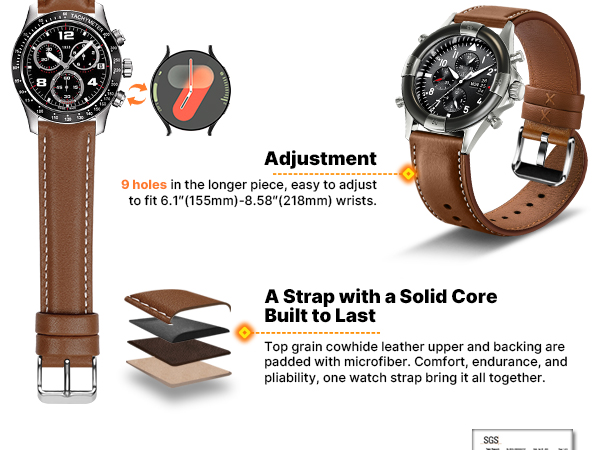 20mm watch band for men