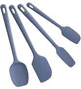 ChefAide 4 Pieces Silicone Spatula Set, Food Grade Rubber Spatula, Upgrade Strong Handle with Erg...