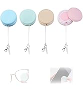 4-Pack Macaron Phone Screen Cleaner, Portable Screen and Eyeglass Brush Cleaner, Washable Double-...