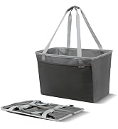 CleverMade EcoBasket Collapsible Tote Basket – Reusable Grocery Tote