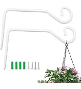 Ticway 2 Pack Outdoor Fence Hooks, 6 Inch Forged Straight Hook, Hanging Brackets for Bird Feeders...