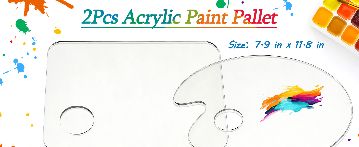 acrylic paint pallet
