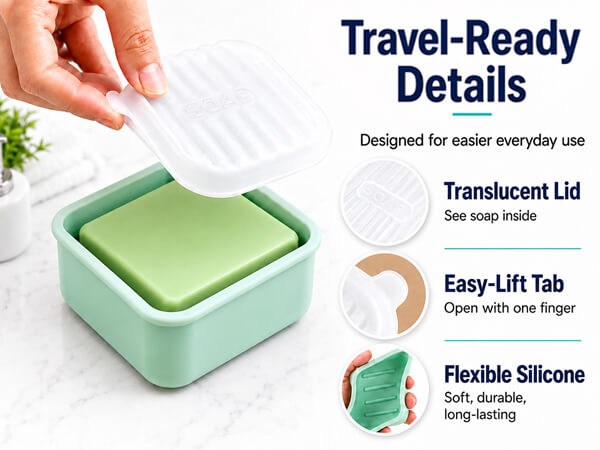 square travel soap case