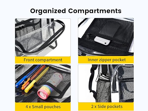 clear backpack for women