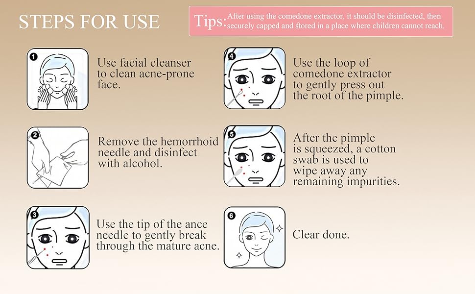 Pimples Comedone Extractor Removal Tool