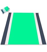 PY SUPER MODE Picnic Blanket Waterproof 78 × 82 inches - Extra Large Outdoor Beach Blanket Waterp...