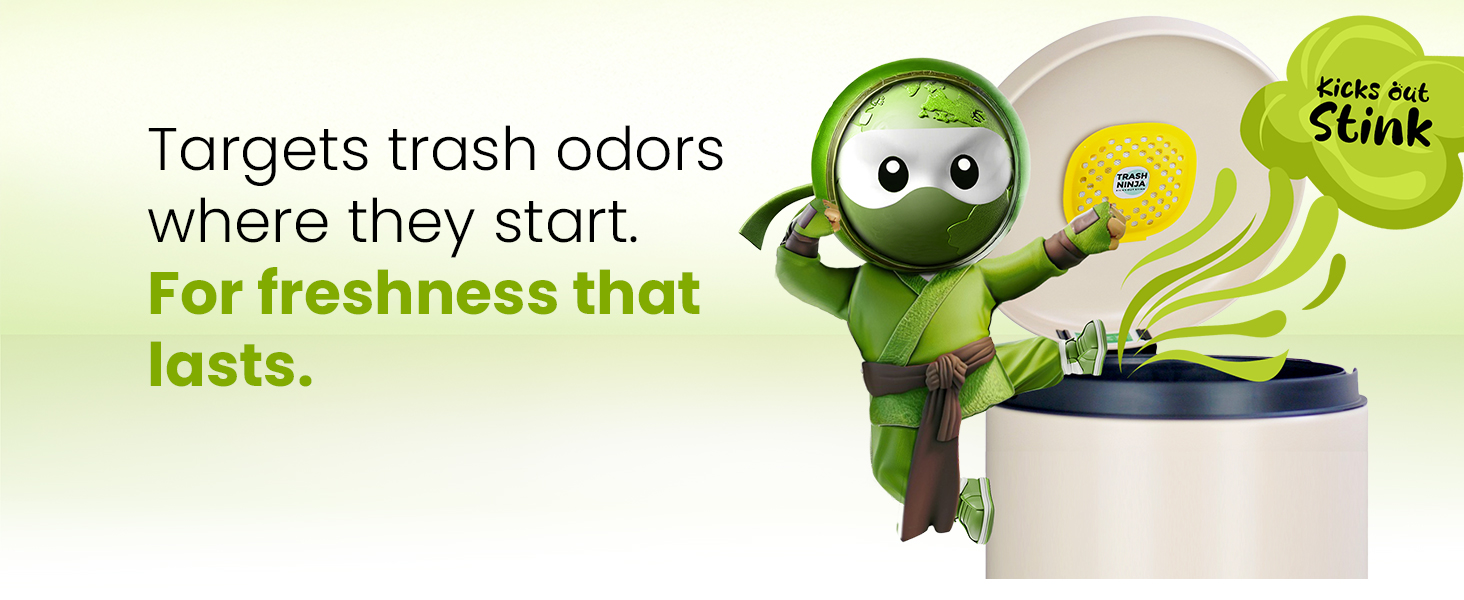 Targets Trash Odors Where They Start for Freshness That Lasts