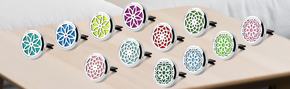 Essential oil car diffuser vent clip