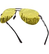 Vepiant Night Vision Driving Glasses for Men and Women Anti Glare Night Time Glasses Polarized Ye...
