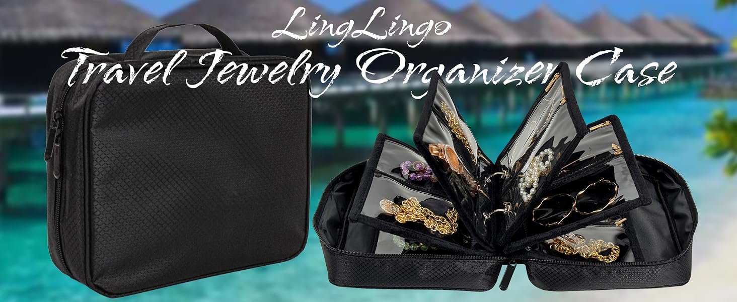 O032 Travel Jewelry Organizer Case