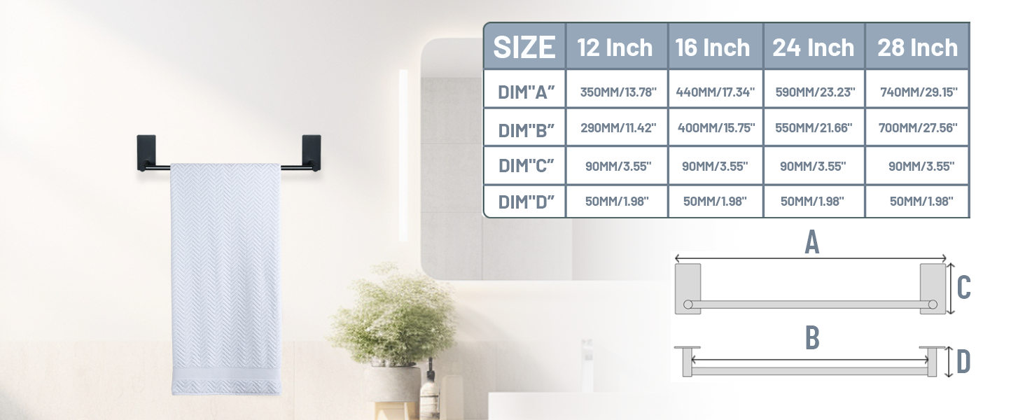 Adhesive Towel Bar