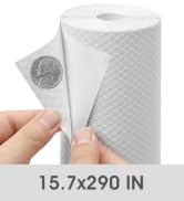 Cabinet Shelf Liner Peel and Stick: White Contact Paper Self Adhesive