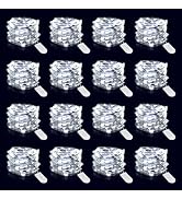 Onforu 16 Pack Fairy Lights Battery Operated String Lights, 6.5ft 20 Mini LED Lights, IP67 Waterp...