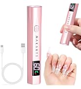 Makartt Handheld UV Nail Lamp for Home Salon Use | UV Light for Gel Nails with 3 Beads Fast Curin...
