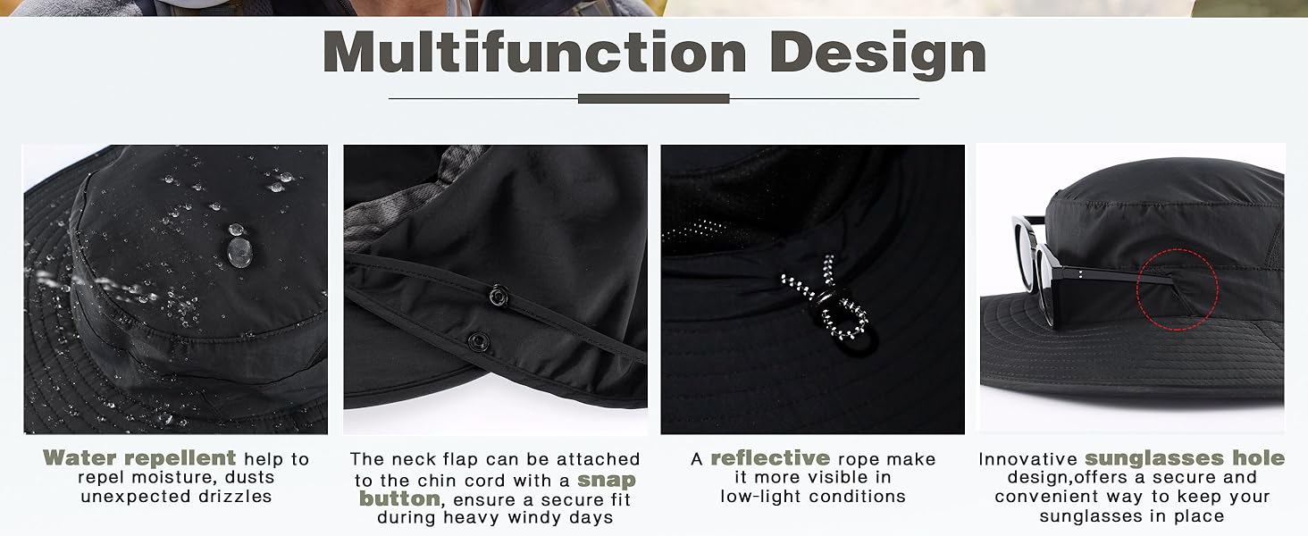 multifunction design for sun hat for outdoor
