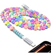 USB C Cable Beaded 6FT,Fast Charger Cable for iPhone 17 16 15,60W 45W 30W USB-C to Type C Charge ...
